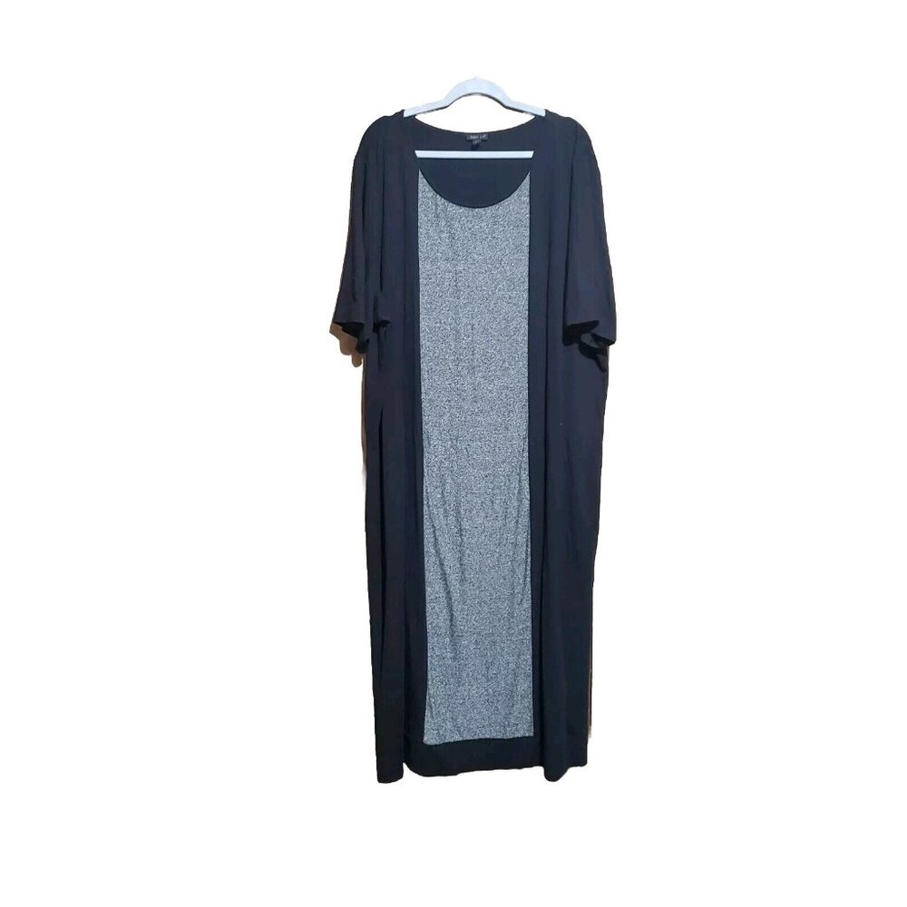 J. Jill Wearever Collection Womens Plus Colorblock Short Sleeve Midi Dress Sz 4X